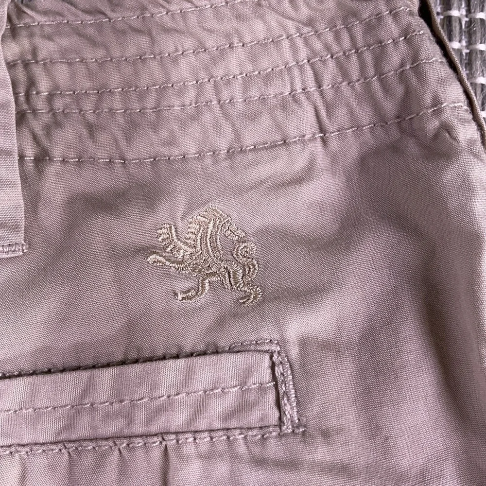 Express Mens Khaki Tan Cargo Shorts Size 38 Cotton Utility Casual EA0413AV